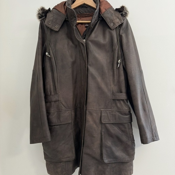 DANIER Leather Jacket  Women’s Size M   Brown Soft Leather - Picture 1 of 15